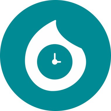 Bir damla simgesinin vektör illüstrasyonu