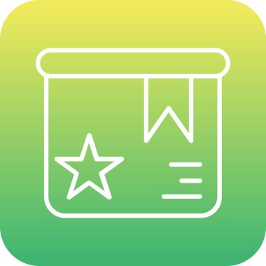 Benzersiz yıldız vektör simgesi