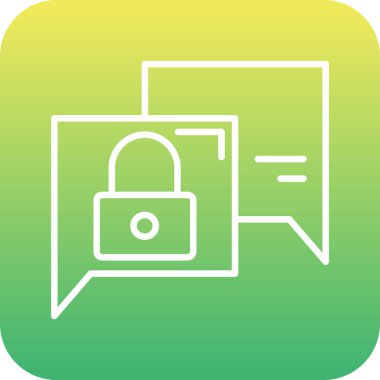 Eşsiz güvenli asma kilit vektör çizgisi simgesi