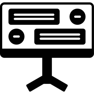 bilgisayar simgesi vektör illüstrasyonu