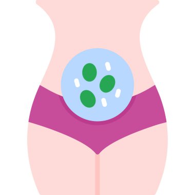 Mide pembe kurdeleli.