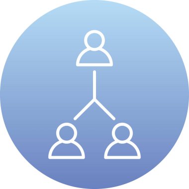 Hiyerarşi vektör simgesi modern basit vektör illüstrasyonu