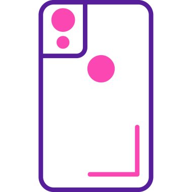 Akıllı telefon. Web simgesi basit illüstrasyon