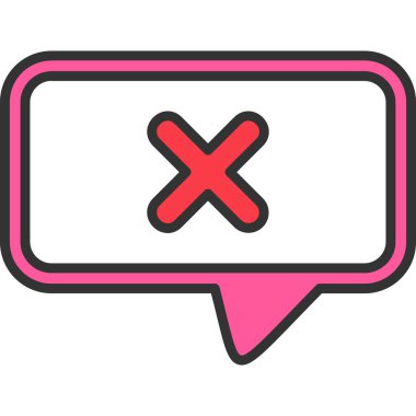 Mesaj var. Web simgesi basit illüstrasyon