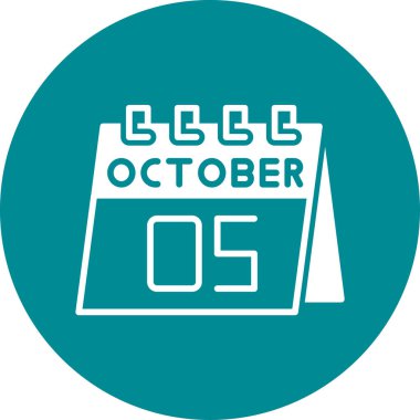 Takvim simgesinin vektör illüstrasyonu