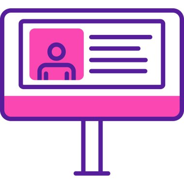 Bir insan simgesinin vektör illüstrasyonu