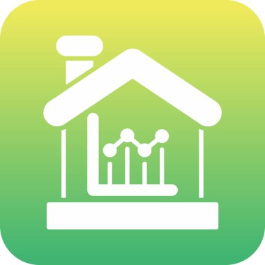 Ev web simgesi, vektör çizim