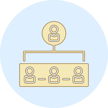 Bir grup insanın vektör çizimi