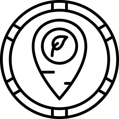 harita işaretleyici simgesi, vektör illüstrasyonu