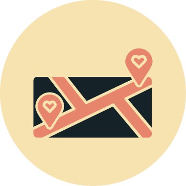 Aşk simgesi vektör illüstrasyonu