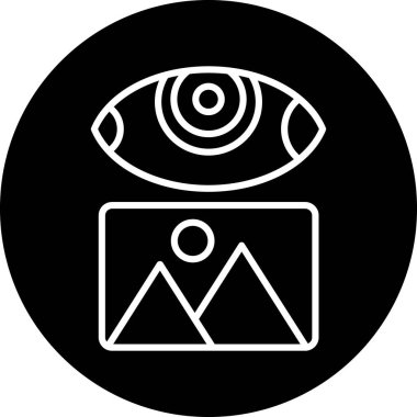 Göz simgesi vektör illüstrasyonu