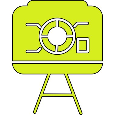 Kamera simgesi. Kamera vektör simgesi web için basit çizimi