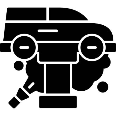 Araba yıkama. Basit tasarım.