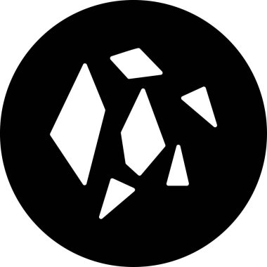 Elmas Düz Vektör Simgesi