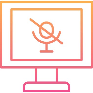 bilgisayar ekran simge vektör çizim