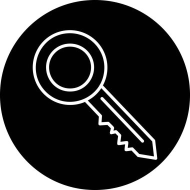 Anahtar simgesi vektör illüstrasyonu