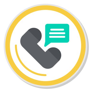 Konuş. Web simgesi basit illüstrasyon