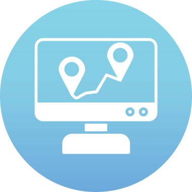 seo modern simgesinin vektör illüstrasyonu