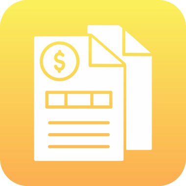 belge simgesi vektör illüstrasyonu