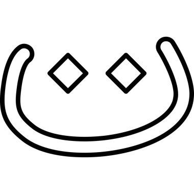 Mutlu gülümseme ikonu. Beyaz arkaplanda izole edilmiş web tasarımı için gülümseme vektör simgesi