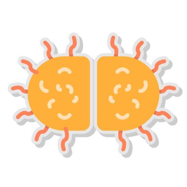 izole covid 19 virüs ikon vektör tasarımı