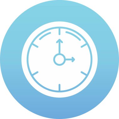 Çalar saat dairesel simgesi yumuşak yuvarlak