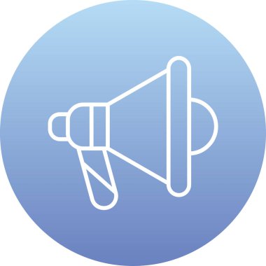 Hoparlör simgesinin vektör illüstrasyonu