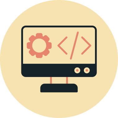 Web geliştirme vektör simgesi