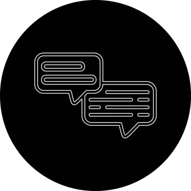 Projeniz için vektör sohbet simgesi