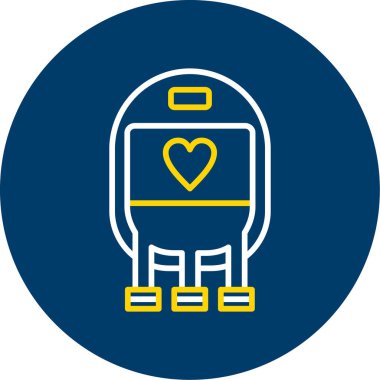 Sırt çantası vektör simgesi tasarımı illüstrasyonu