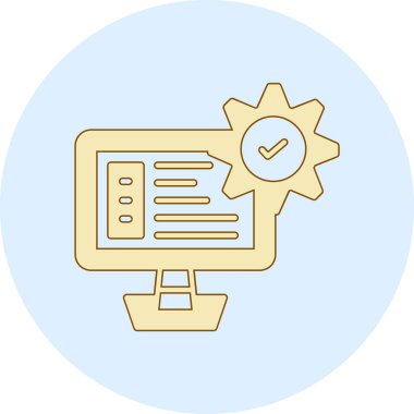 Çarklı ağ simgesi, vektör illüstrasyonu