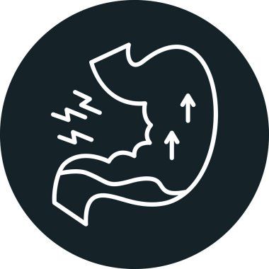 İnsan beyin simgesinin vektör illüstrasyonu