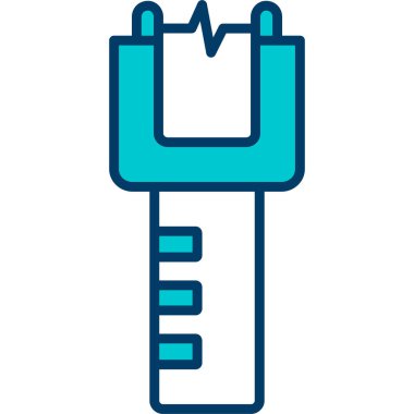 Bir tornavida simgesinin vektör çizimi