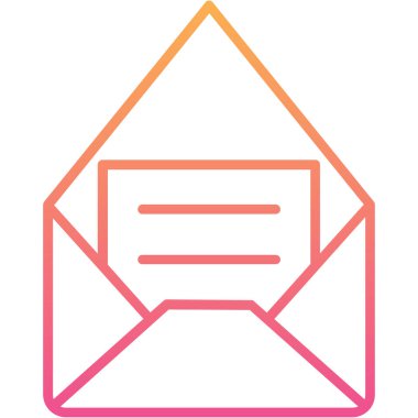 Kolayca düzenleyebilen ya da düzenleyebilen e- posta harfi vektör simgesi