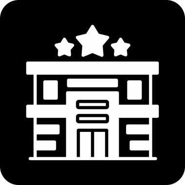 Bir yıldız simgesinin vektör illüstrasyonu