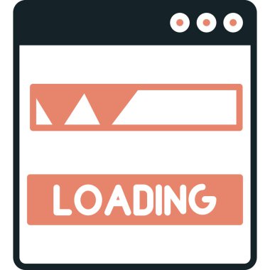 Moda biçimi izole edilmiş arkaplan yükleme simgesi