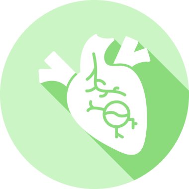 Kalp ikonu vektör illüstrasyonu