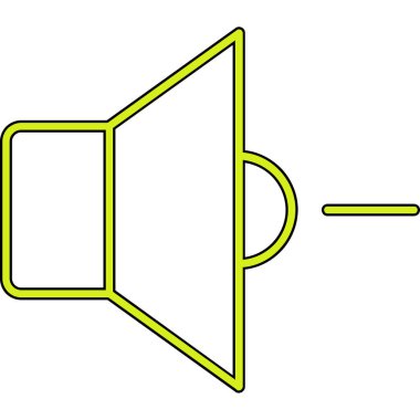 Hoparlör. Web vektör tasarımı illüstrasyonu