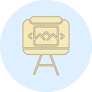 video. Web simgesi basit illüstrasyon