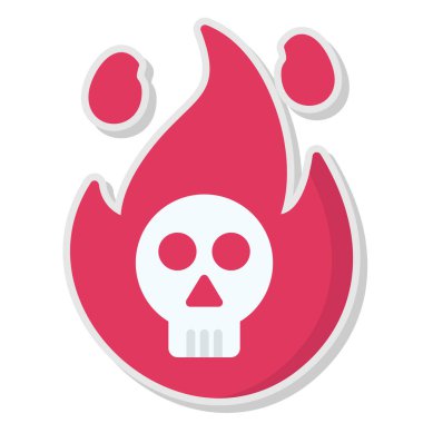 Kurukafa simgesi vektör illüstrasyonu