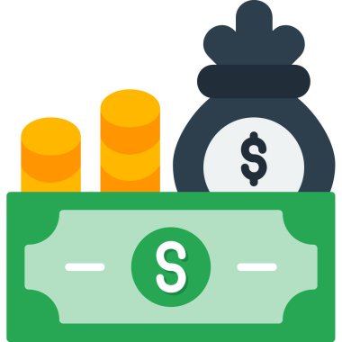 para vektörü düz renk simgesi