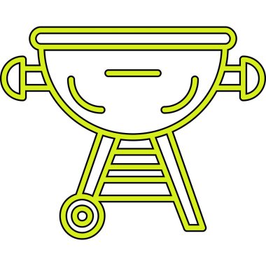 Bahçesi salıncak simgesi, anahat stili