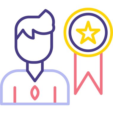 Yıldız. Web simgesi basit illüstrasyon