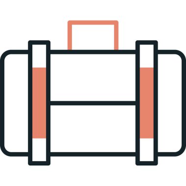 spor salonu ve fitness ikonu vektör illüstrasyonu