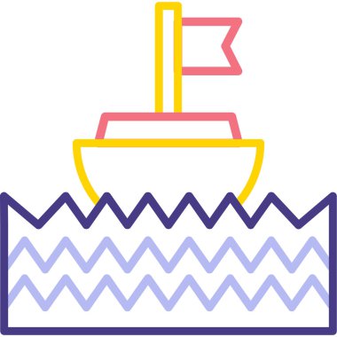 Kova. Web simgesi basit illüstrasyon