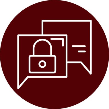 Bir kilidin vektör simgesi