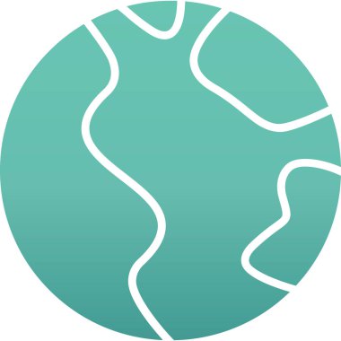 güzel dalga çizgisi vektör simgesi