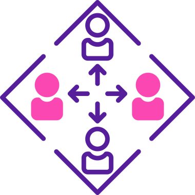 İnsan simgesinin vektör illüstrasyonu