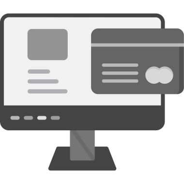 bilgisayar izleyici vektör simgesi