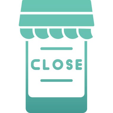 dükkan simgesi, vektör illüstrasyonu